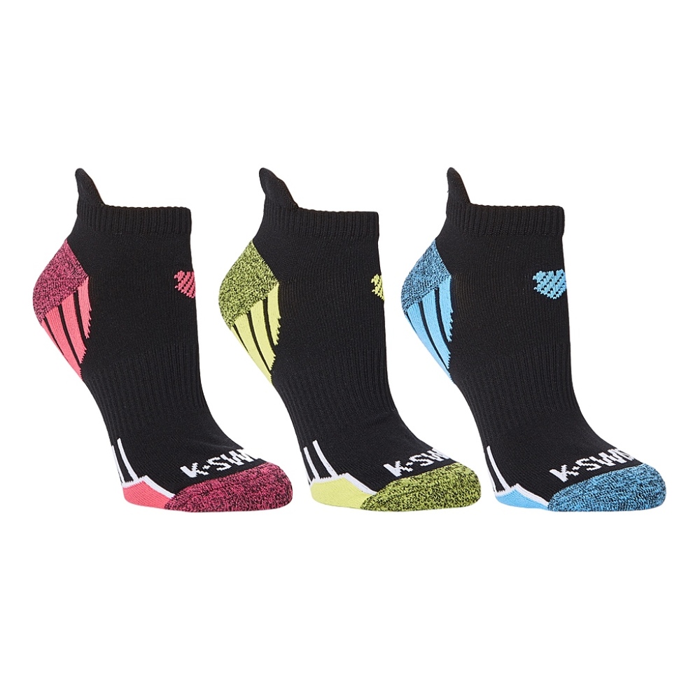 Black & Yellow Stripe Color Block Three-Pair Socks